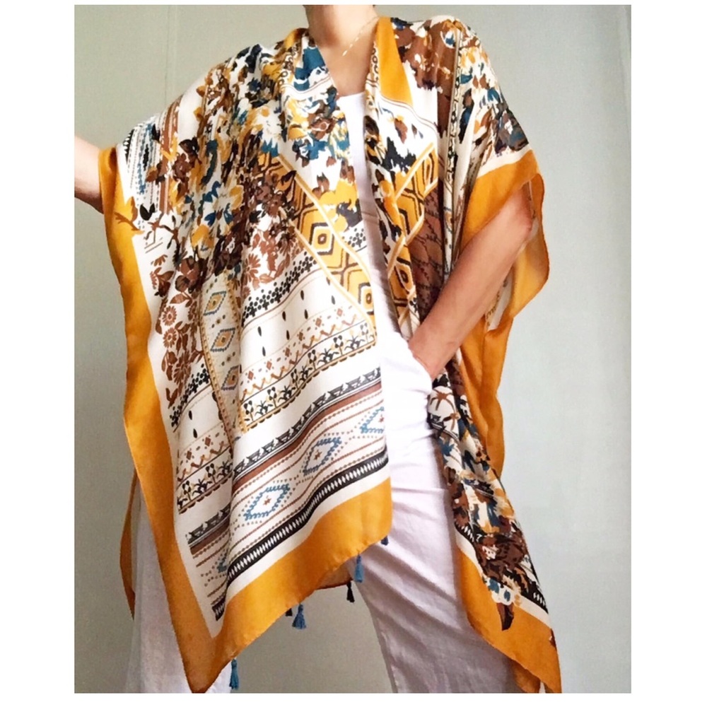 NWT Super Lightweight Boho Long Tunic Cardigan